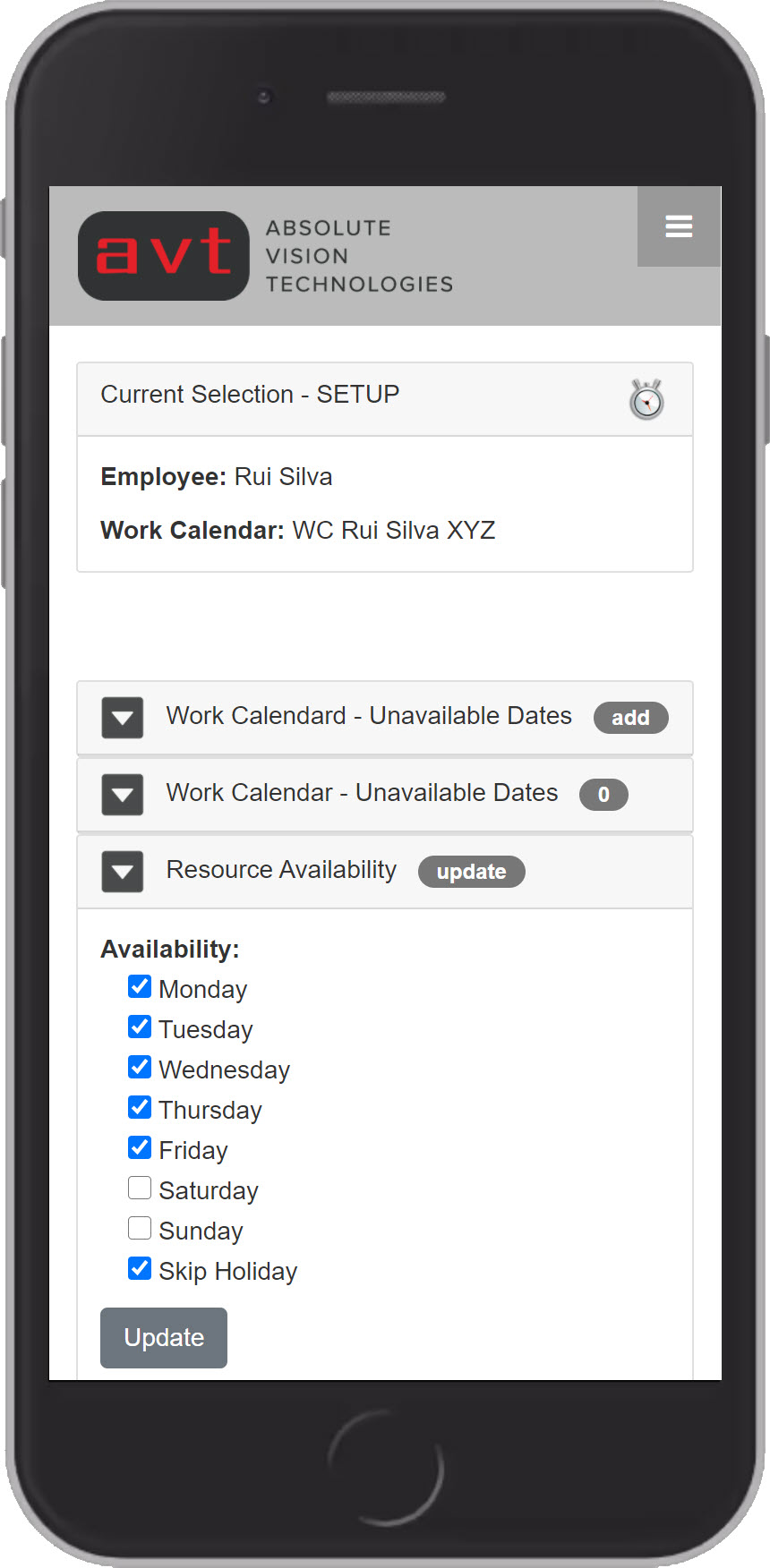 tt4 AVT Time tracking suiteApp